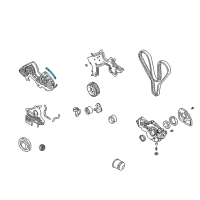 OEM 2007 Kia Sportage Gasket-Timing Belt Cover Diagram - 2136737500