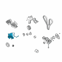 OEM 2002 Kia Optima Cover Assembly-Timing Belt Diagram - 2135137500