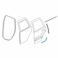 OEM Dodge Durango W/STRIP-Rear Door Opening Diagram - 55399186AG