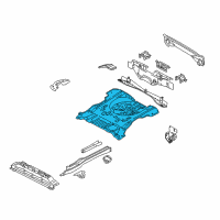 OEM 2002 Ford Escape Rear Floor Pan Diagram - YL8Z-7811215-AA