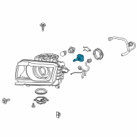 OEM 2015 Chevrolet Camaro BULB ASM-HDLP Diagram - 13503430