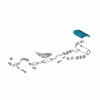 OEM 2006 Scion tC Heat Shield Diagram - 58327-21050