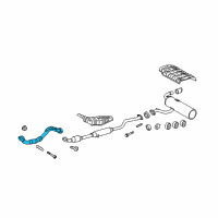 OEM 2007 Scion tC Front Pipe Diagram - 17410-28501