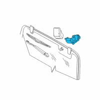 OEM Jeep Wrangler JK Motor-LIFTGATE WIPER Diagram - 68002489AA