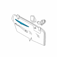 OEM 2015 Jeep Wrangler Blade-WIPER Blade Diagram - 68018929AA