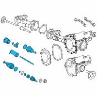 OEM 2014 Chevrolet Silverado 2500 HD Axle Assembly Diagram - 25856606