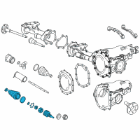 OEM Chevrolet Suburban 3500 HD Joint Asm-Front Wheel Drive Shaft Cv Diagram - 22928969