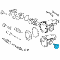 OEM 2012 Chevrolet Silverado 2500 HD Front Drive Axle Inner Shaft Diagram - 20768587
