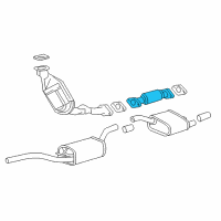 OEM 2004 Ford Focus Flex Tube Diagram - YS4Z-5G203-BB