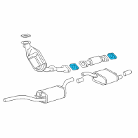 OEM Ford Focus Flex Tube Gasket Diagram - 1S4Z-9450-AA