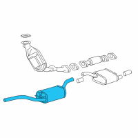 OEM 2000 Ford Focus Front Muffler Diagram - 1S4Z-5230-AB