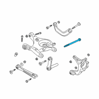 OEM 2021 Ford Police Interceptor Utility Lower Control Arm Mount Bolt Diagram - -W720438-S439