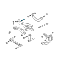 OEM 2021 Ford Police Interceptor Utility Lower Control Arm Rear Bolt Diagram - -W719363-S439