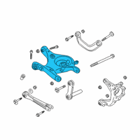 OEM Ford Police Interceptor Utility Lower Control Arm Diagram - LB5Z-5500-A