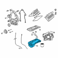 OEM 2016 Dodge Challenger Pan-Engine Oil Diagram - 68166425AD