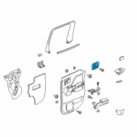 OEM 2015 GMC Sierra 3500 HD Handle, Inside Diagram - 23142291