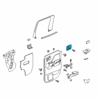 OEM 2018 GMC Sierra 1500 Handle, Inside Diagram - 23142291