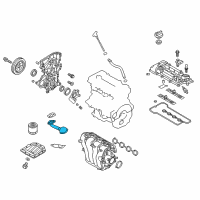 OEM Hyundai Accent Screen Assembly-Oil Diagram - 26250-2B030