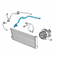 OEM 2019 Jeep Renegade Line-A/C Suction Diagram - 68519340AA