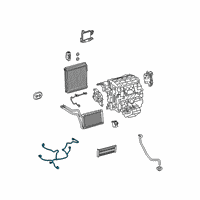 OEM Lexus UX250h Harness, Air CONDITI Diagram - 82212-76010