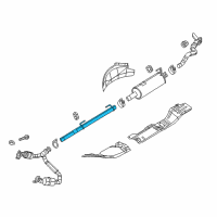 OEM 2018 Ram 1500 Exhaust Extension Pipe Diagram - 68232726AC