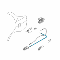 OEM 2004 Kia Spectra Opener-Trunk, Lid Diagram - 0K2N156870