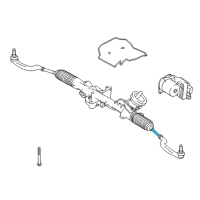 OEM Infiniti QX30 Socket Kit-Tie Rod, Inner Diagram - 48521-HG00B