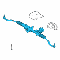 OEM 2018 Infiniti QX30 Power Steering Gear & Linkage Assembly Diagram - 49001-5DF3D