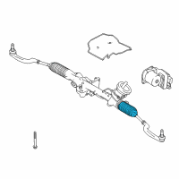 OEM Infiniti Boot Kit Power Steering Gear Diagram - 48203-HG00B