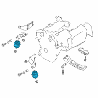 OEM 2017 Infiniti Q50 Insulator-Engine Mounting, Front Diagram - 11220-4GA5A