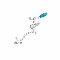 OEM Mercury Milan Catalytic Converter Diagram - 6E5Z-5E212-DA