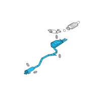 OEM 2009 Ford Fusion Muffler & Pipe Diagram - 6E5Z-5230-AA