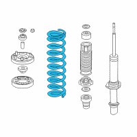 OEM 2008 Honda Accord Spring, Front Diagram - 51401-TE1-A12