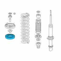 OEM 2012 Honda Accord Rubber, Front Spring Mount Diagram - 51686-TA0-A01