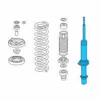 OEM 2009 Honda Accord Shock Absorber Unit, Right Front Diagram - 51611-TA0-A02