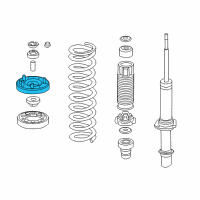 OEM Honda Accord Base, Right Front Shock Absorber Mounting Diagram - 51675-TA0-A02