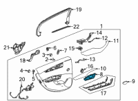 OEM 2022 Cadillac CT5 Handle, Inside Diagram - 84407720