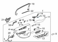 OEM GMC Yukon XL Lamp Diagram - 13519424