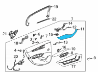 OEM Cadillac CT5 Armrest Diagram - 84410805