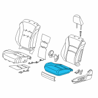 OEM 2015 Honda Accord Pad, L. FR. Seat Cushion Diagram - 81537-T3L-A01