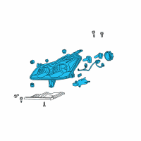 OEM 2011 Chevrolet Traverse Composite Assembly Diagram - 20794802