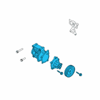 OEM 2013 Kia Forte Pump Assembly-Water Diagram - 251002G000