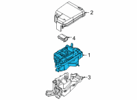 OEM 1992 Hyundai Elantra Room Lamp Assembly Diagram - 92800-28050-BP