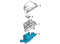 OEM 1995 Hyundai Elantra Room Lamp Assembly Diagram - 92800-28101-BP