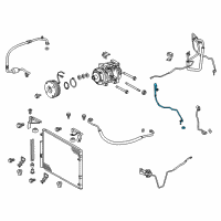 OEM 2008 Lexus LX570 Pipe, Cooler Refrigerant Suction, NO.1 Diagram - 88717-6B130