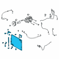 OEM 2013 Lexus LX570 CONDENSER Assembly Diagram - 88460-60400