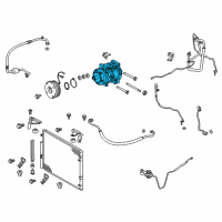 OEM 2018 Toyota Land Cruiser Compressor Diagram - 88320-6A320