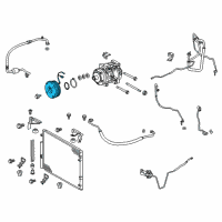 OEM 2022 Toyota Sequoia Clutch & Pulley Diagram - 88410-0C140