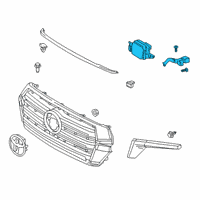 OEM Lexus Sensor Assembly, MILLIME Diagram - 88210-48071