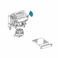 OEM Lexus NX300h Blower Damper Servo Sub-Assembly, No.1 Diagram - 87106-28240